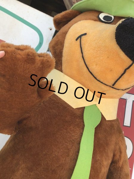 画像5: 80s Mighty Star Hanna Barbera Yogi Bear Giant Size Plush Doll 145cm !! (M030)  (5)