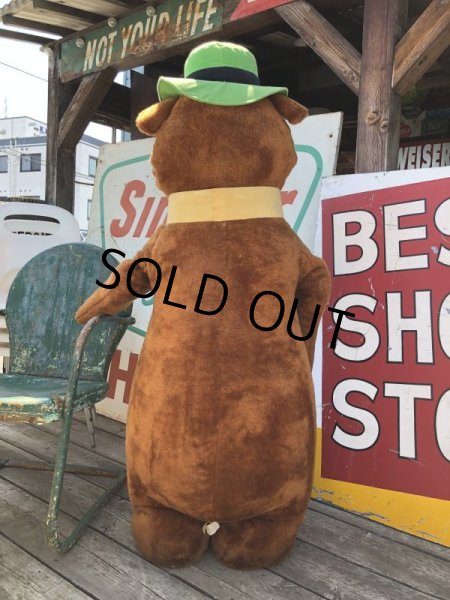 画像3: 80s Mighty Star Hanna Barbera Yogi Bear Giant Size Plush Doll 145cm !! (M030)  (3)
