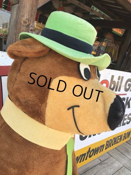 画像18: 80s Mighty Star Hanna Barbera Yogi Bear Giant Size Plush Doll 145cm !! (M030)  (18)