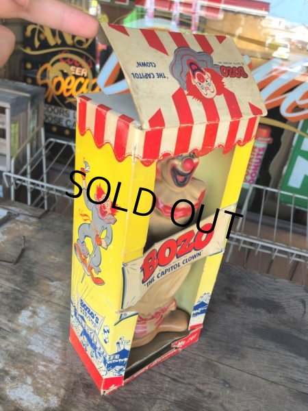 画像10: Vintage BOZO Squeeze Me Rubber Toy THE OAK RUBBER COMPANY w/Box (M031)  (10)