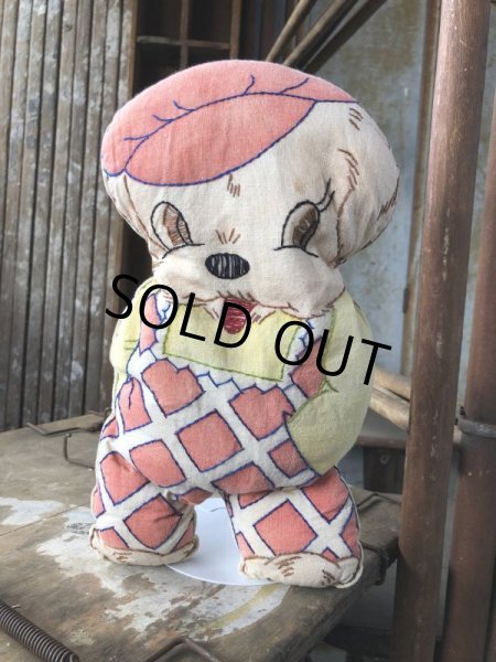 画像7: Vintage Cute Dog Cloth Pillow Doll  (M032)  (7)