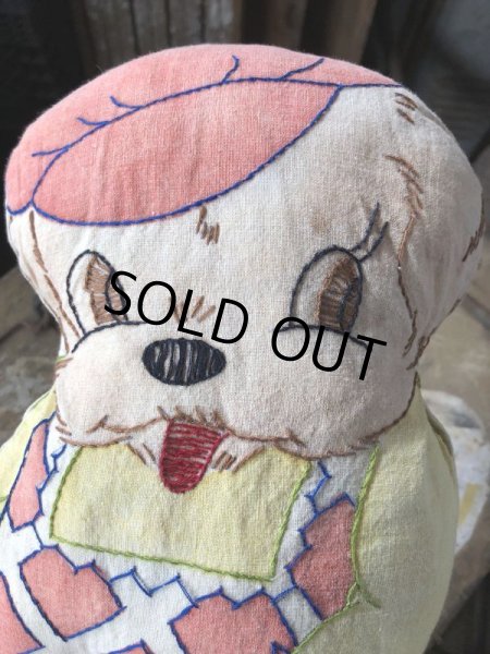 画像6: Vintage Cute Dog Cloth Pillow Doll  (M032)  (6)