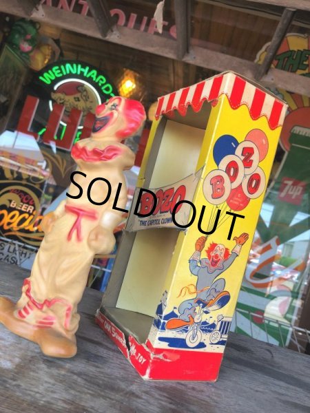 画像2: Vintage BOZO Squeeze Me Rubber Toy THE OAK RUBBER COMPANY w/Box (M031)  (2)