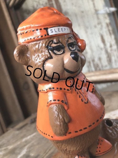 画像13: 60s Travelodge Sleepy Bear Counter Display Pen Holder Hard to Find ! (M034) (13)