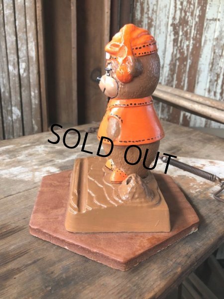 画像2: 60s Travelodge Sleepy Bear Counter Display Pen Holder Hard to Find ! (M034) (2)