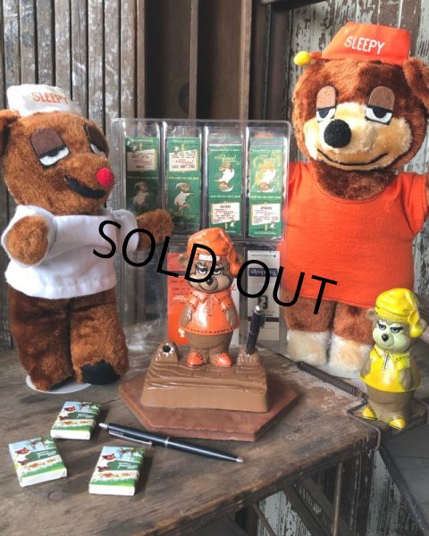 画像21: 60s Travelodge Sleepy Bear Counter Display Pen Holder Hard to Find ! (M034) (21)