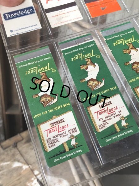 画像3: Vintage Matchbook Set Sleepy Bear Trave Lodge (M034) (3)