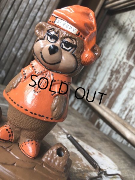 画像8: 60s Travelodge Sleepy Bear Counter Display Pen Holder Hard to Find ! (M034) (8)