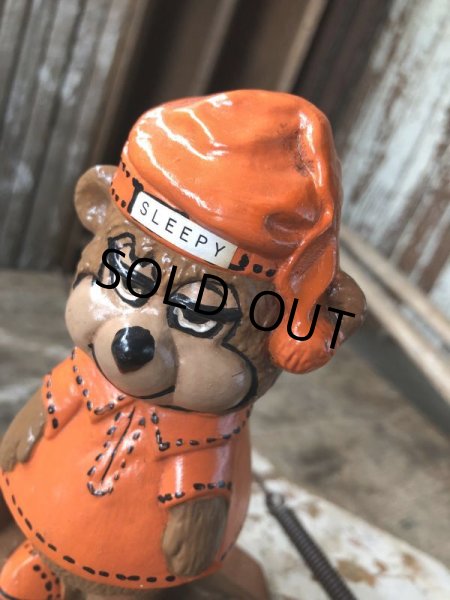 画像14: 60s Travelodge Sleepy Bear Counter Display Pen Holder Hard to Find ! (M034) (14)