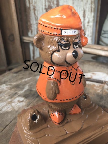 画像10: 60s Travelodge Sleepy Bear Counter Display Pen Holder Hard to Find ! (M034) (10)