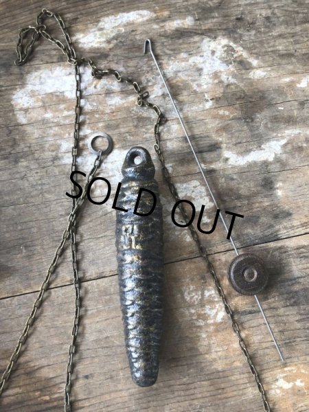 画像15: 50s Vintage Teddy Snow Crop Orange Juice Weight Driven Clock (M035) (15)