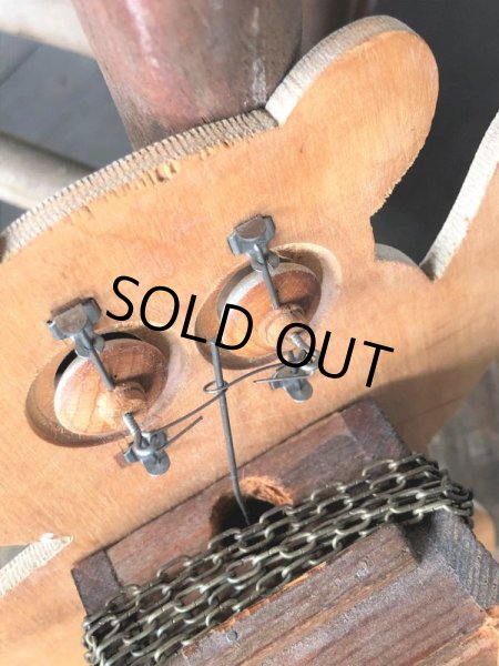 画像13: 50s Vintage Teddy Snow Crop Orange Juice Weight Driven Clock (M035) (13)