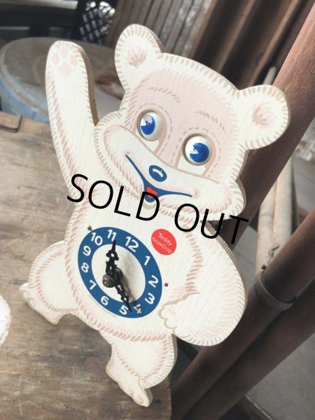 画像4: 50s Vintage Teddy Snow Crop Orange Juice Weight Driven Clock (M035) (4)