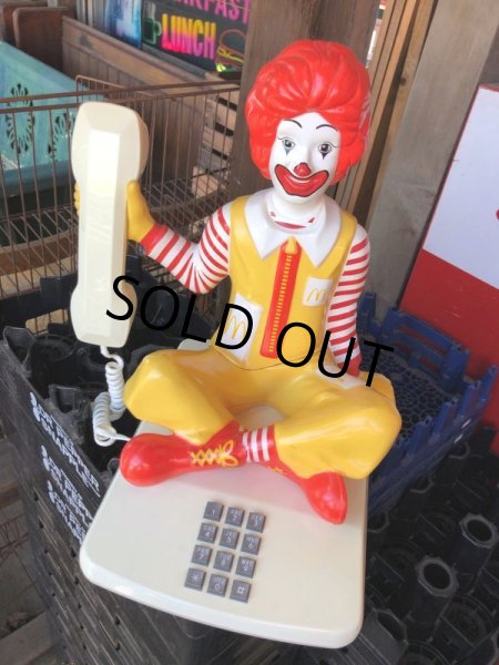 画像9: 80s Vintage Telephone Ronald McDonald Canada Ver (M040)  (9)