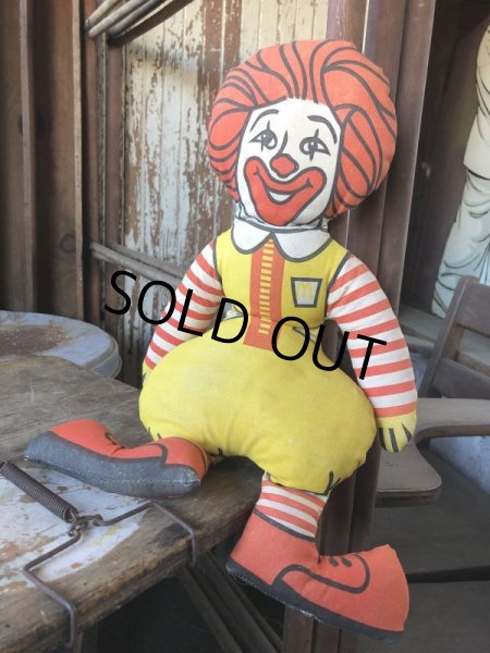 画像1: 70s Vintage McDonald's Pillow Doll Ronald McDonald (M038) (1)