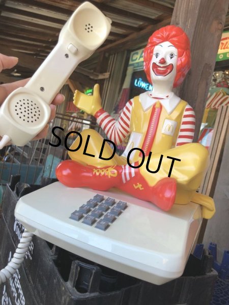 画像20: 80s Vintage Telephone Ronald McDonald Canada Ver (M040)  (20)