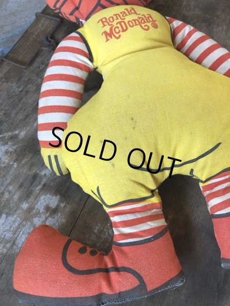 画像3: 70s Vintage McDonald's Pillow Doll Ronald McDonald (M038) (3)