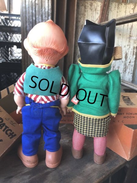 画像9: 50s Vintage Baby Barry Toy Dogpatch Al Capp's Mammy & Pappy Yokum Doll Set W/BOX (M046)  (9)