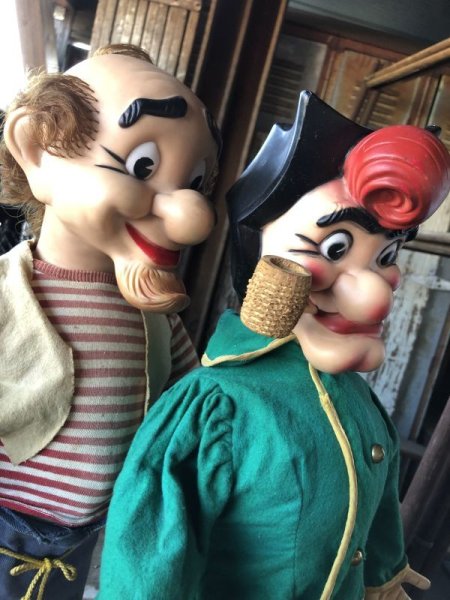 画像3: 50s Vintage Baby Barry Toy Dogpatch Al Capp's Mammy & Pappy Yokum Big Size Doll Set 51cm (M044)  (3)