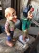 画像4: 50s Vintage Baby Barry Toy Dogpatch Al Capp's Mammy & Pappy Yokum Doll Set 34cm (M045)  (4)