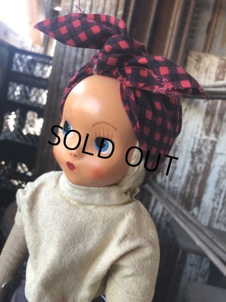 画像8: Antique American Primitive Celluloid Face Doll (M052)  (8)