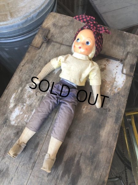 画像12: Antique American Primitive Celluloid Face Doll (M052)  (12)