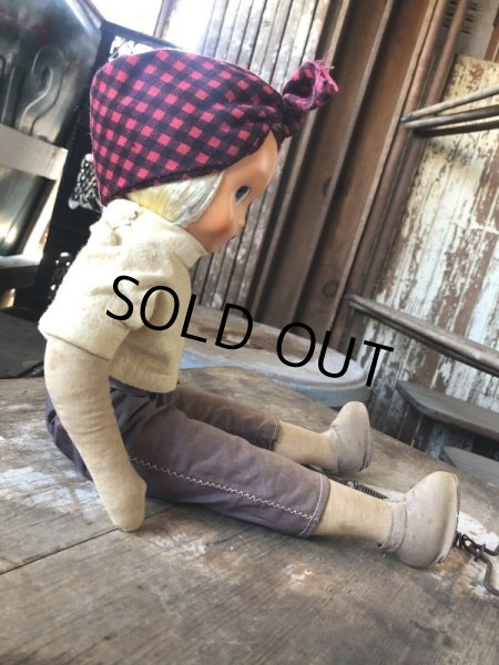 画像5: Antique American Primitive Celluloid Face Doll (M052)  (5)