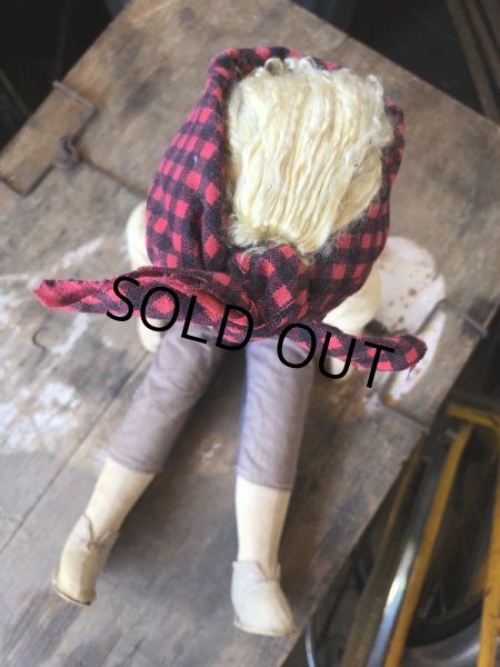 画像3: Antique American Primitive Celluloid Face Doll (M052)  (3)