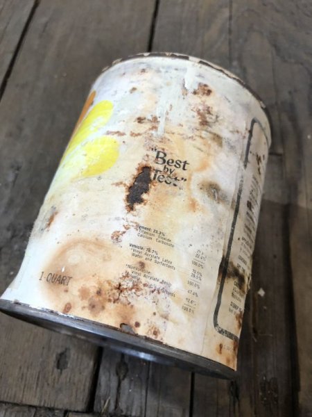 画像3: Vintage SATINTONE LATEX STAIN ENAMEL Can (B072) (3)