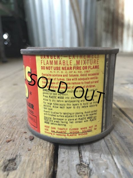 画像3: Vintage Natural PLASTIC WOOD Paint Can (B086) (3)