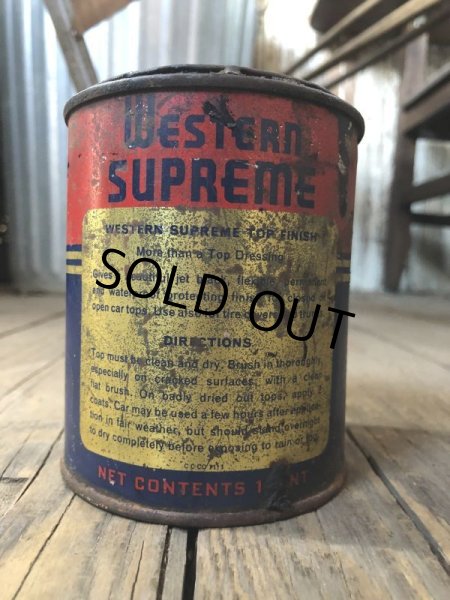 画像4: Vintage Oil Can Western Supreme Top Finish (B058) (4)