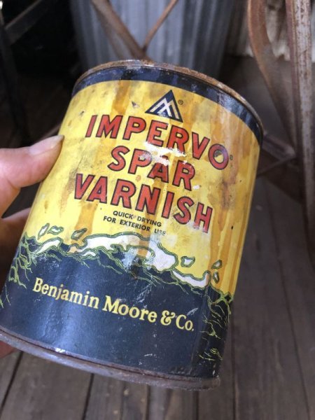 画像1: Vintage Benjamin Moore IMPERVO SPAR VARNISH Can (B066) (1)