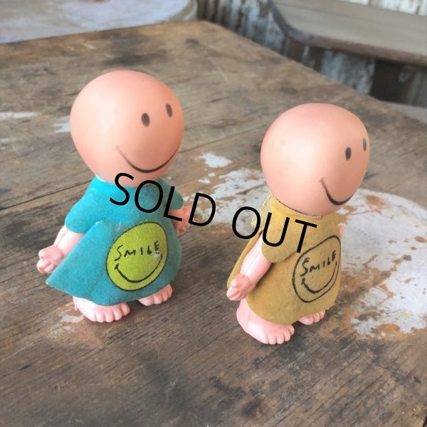 画像5: 60s UNEEDA DOLL HAPEE WEE Smile Face Vinyl Figure Peace Groovy Psychedelic Hippie Happy (M088)  (5)