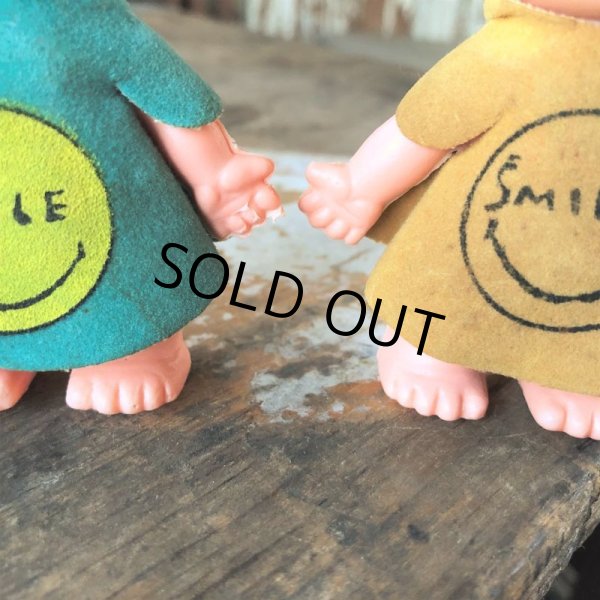 画像7: 60s UNEEDA DOLL HAPEE WEE Smile Face Vinyl Figure Peace Groovy Psychedelic Hippie Happy (M088)  (7)