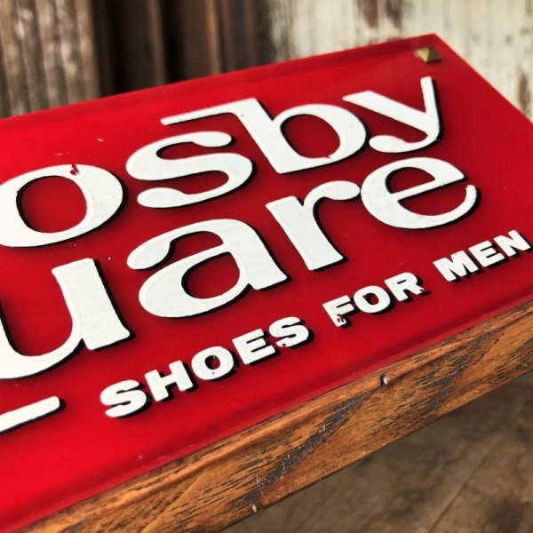 画像13: Vintage Crosby Square Shoes Advertising Store Display Sign (M089)  (13)