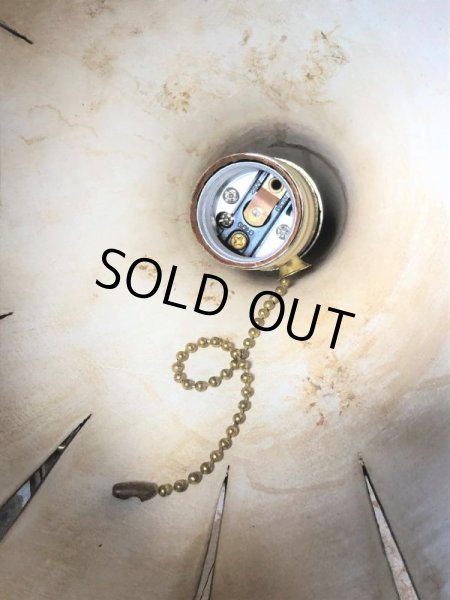 画像9: Vintage U.S.A Mid Century Pottery Ceramic Hanging Lamp (M090)  (9)