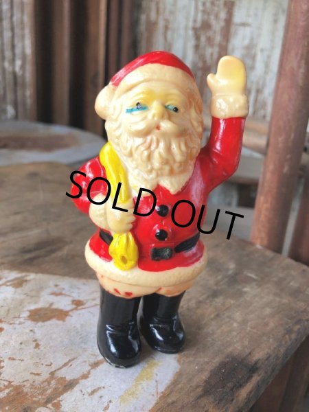 画像1: Vintage Made in Japan Santa Claus Vinyl Doll 14cm (M096)  (1)