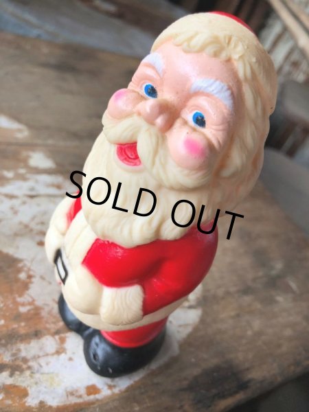 画像8: Vintage Santa Claus Vinyl Doll 13.5cm (M095)  (8)