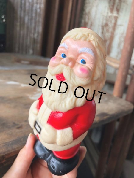 画像10: Vintage Santa Claus Vinyl Doll 13.5cm (M095)  (10)