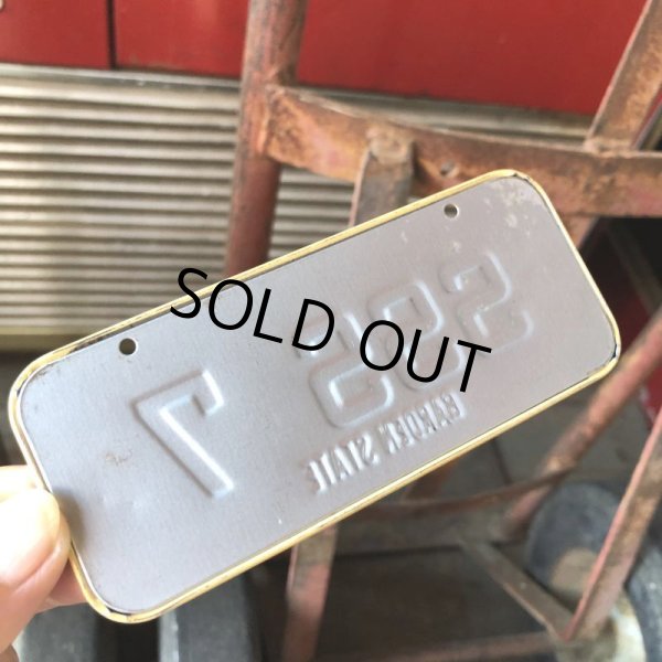 画像3: 70s Vintage Bicycle License Plate 1979 N.J. SSS 7 GARDEN STATE (M102) (3)