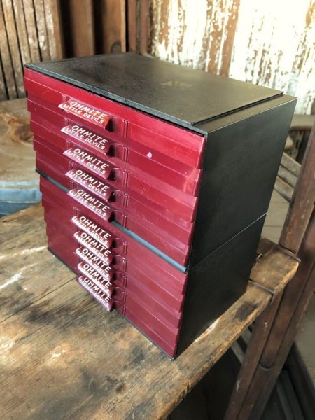 画像8: 40s Advertising Ohmite Little Devils 10 Drawer Store Display Resistor Case Cabinet (M110)  (8)