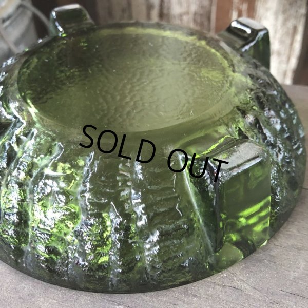 画像6: Vintage Mid Century Glass Ashtray Green (M133)  (6)