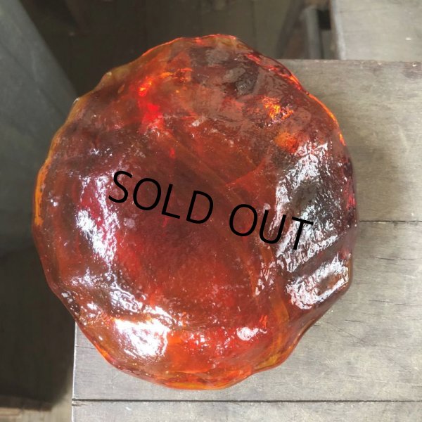 画像5: Vintage Mid Century Glass Ashtray Red (M132)  (5)