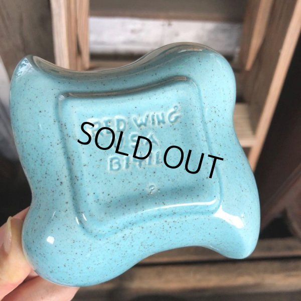 画像4: Vintage Mid Century Ceramic Ashtray RED WING USA B1411 (M131)  (4)