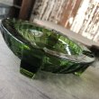 画像2: Vintage Mid Century Glass Ashtray Green (M133)  (2)