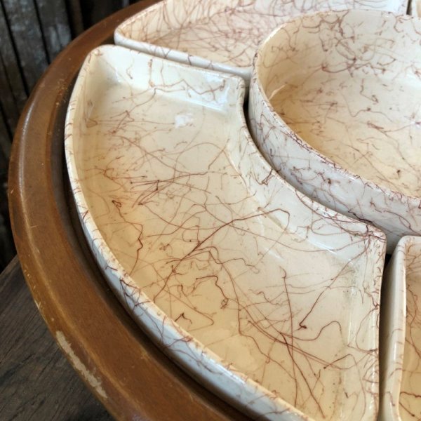 画像5: Vintage Mid Century Ceramic Server Serving Tray (M135)  (5)