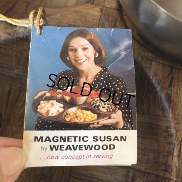 画像2: Vintage WEAVEWOOD Magnetic Hostess Server Serving Tray (M134)  (2)