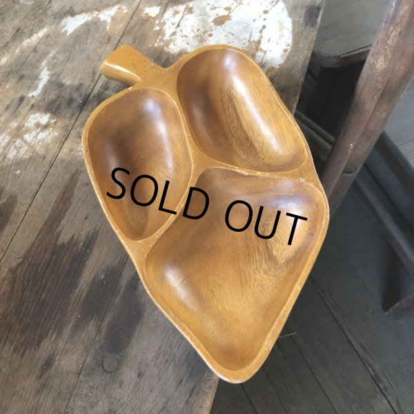 画像2: Vintage Wood Snack Tray (M136)  (2)