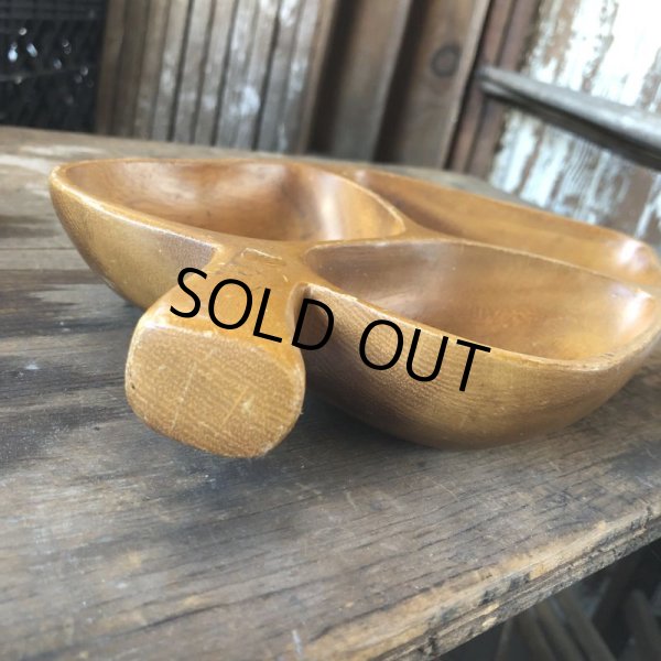画像7: Vintage Wood Snack Tray (M136)  (7)