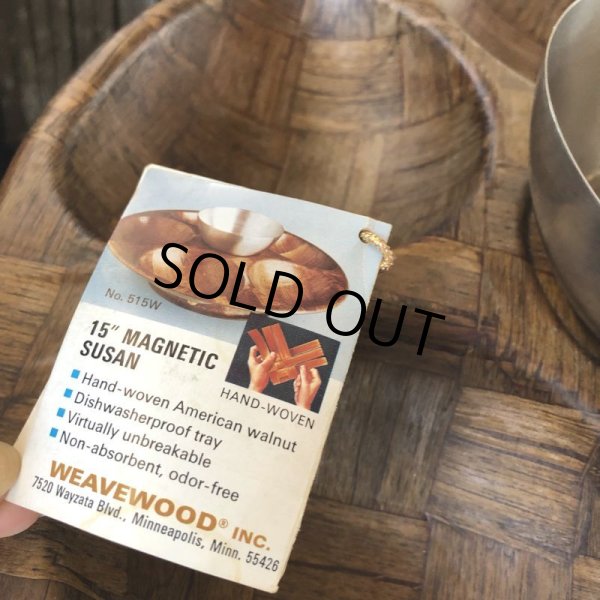 画像4: Vintage WEAVEWOOD Magnetic Hostess Server Serving Tray (M134)  (4)